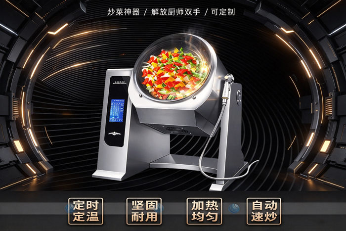 多功能滚筒炒菜机