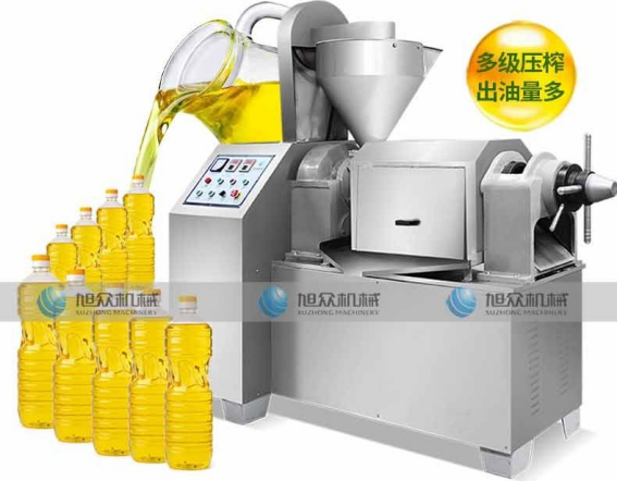 整机外观与压榨出的成品油：油色清亮、出油率看得见.png